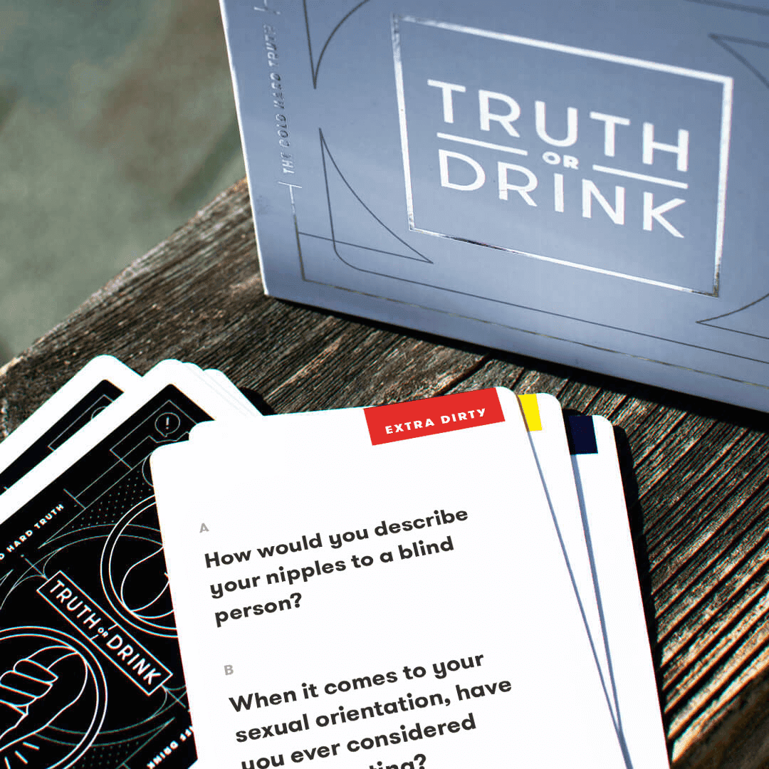 
                  
                    Truth or Drink: Original Edition Game | Travel Box, 5 Decks Included
                  
                