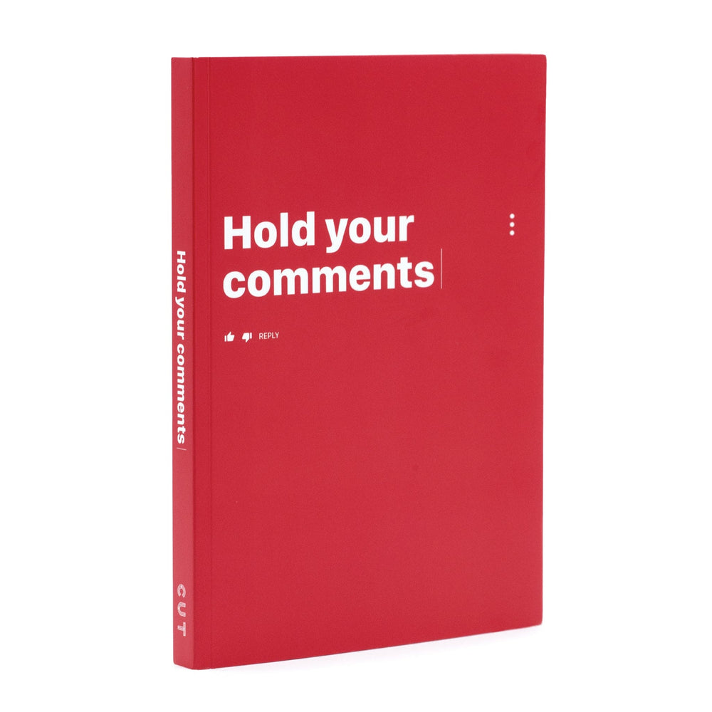 Hold Your Comments Book - Cut.com